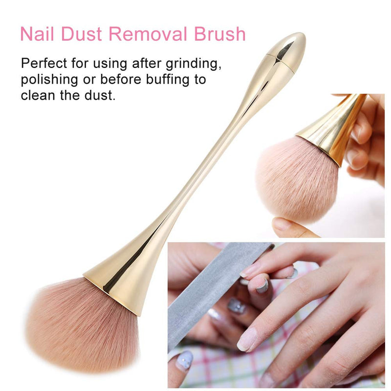 Nail Art Brush, Nail Dust Removal Brush Long Handle Manicure Nail Art Tools Nail Powder Cleaning Brush - BeesActive Australia