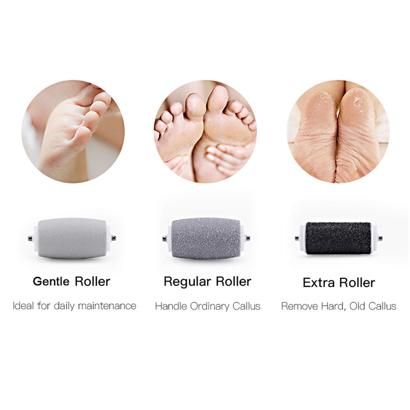 6 Pack Replacement Rollers Heads For Pritch 1138 A Electric Feet File Pedicure Tools, 2 Extra Coarse,2 Regular Coarse,2 Fine Coarse Refill Rollers - BeesActive Australia