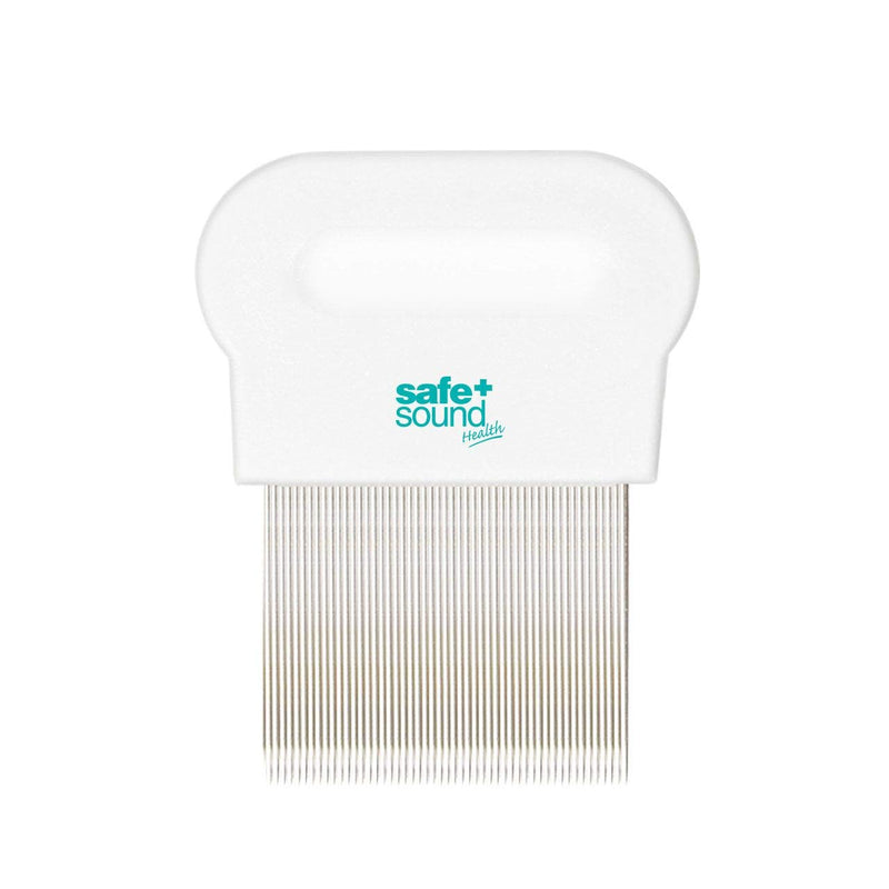 Safe & Sound Metal Long Tooth Reusable Comb for Wet Combing Removal of Head Lice and Nits, 0.03 kg,SA2768 - BeesActive Australia