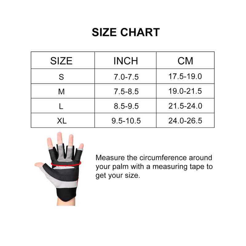 FitsT4 Sailing Gloves 3/4 Finger and Grip Great for Sailing, Yachting, Paddling, Kayaking, Fishing, Dinghying Water Sports for Men and Women black Medium - BeesActive Australia