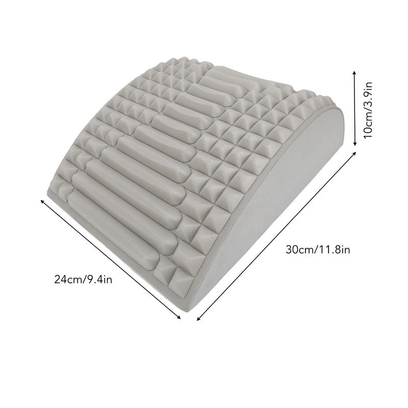 Neck and Back Stretcher, Neck and Shoulder Relaxer Cervical Traction Device Pillow Lumbar Traction Stretcher for TMJ Pain Relief and Cervical Spine Alignment, Multi-Level Adjustable Spine Board (Grey) Grey - BeesActive Australia