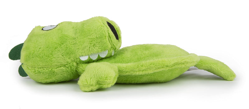 Hear Doggy Flatties with Chew Guard Technology Dog Toy, Gator, Large, Green, Model:58546 - BeesActive Australia