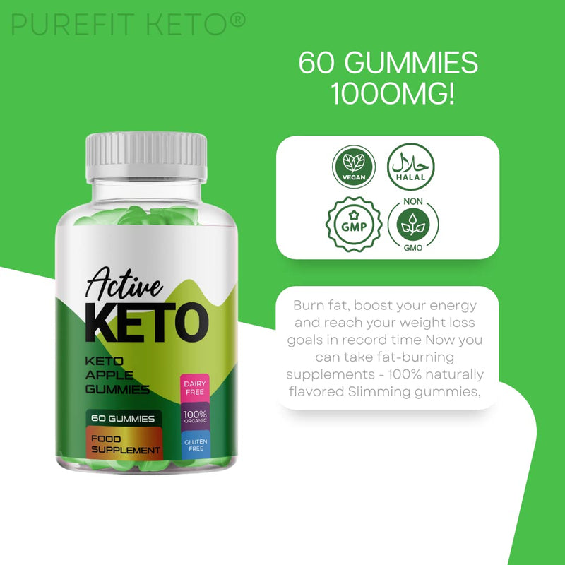 Active Keto Gummies 1000Mg Apple Gummies Supports Healthy Weight Loss (60 Gummies)- 1 Bottle - BeesActive Australia