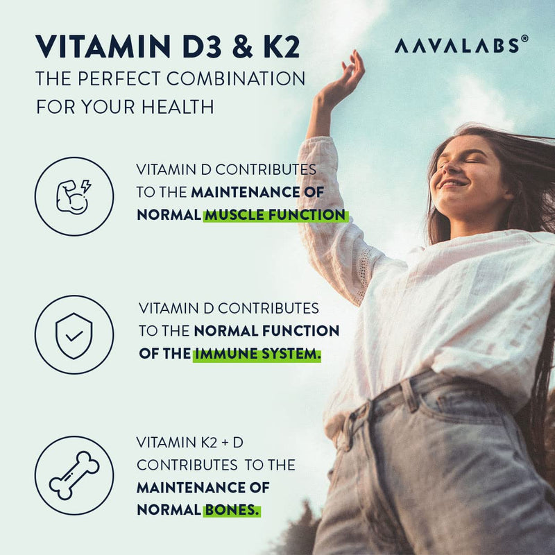 Vitamin D3 K2 with Virgin Olive Oil (2,000 IU Vitamin D with K2 Vitamin 100 ?g - 180 High Strength Vitamin K2 MK7 and Vitamin D Capsules - GMO, Gluten and Lactose Free D3 and K2 Vitamin - BeesActive Australia