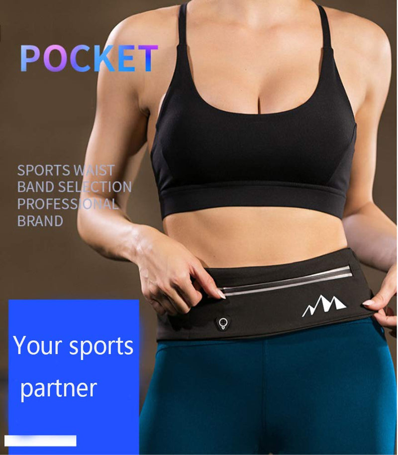 LMLALML Running Belt for Women and Men , Adjustable Running Phone Holder, Suitable for Running, Cycling, Skiing, Outdoor Sports, Running Fanny Pack with Reflective Strip Design - BeesActive Australia