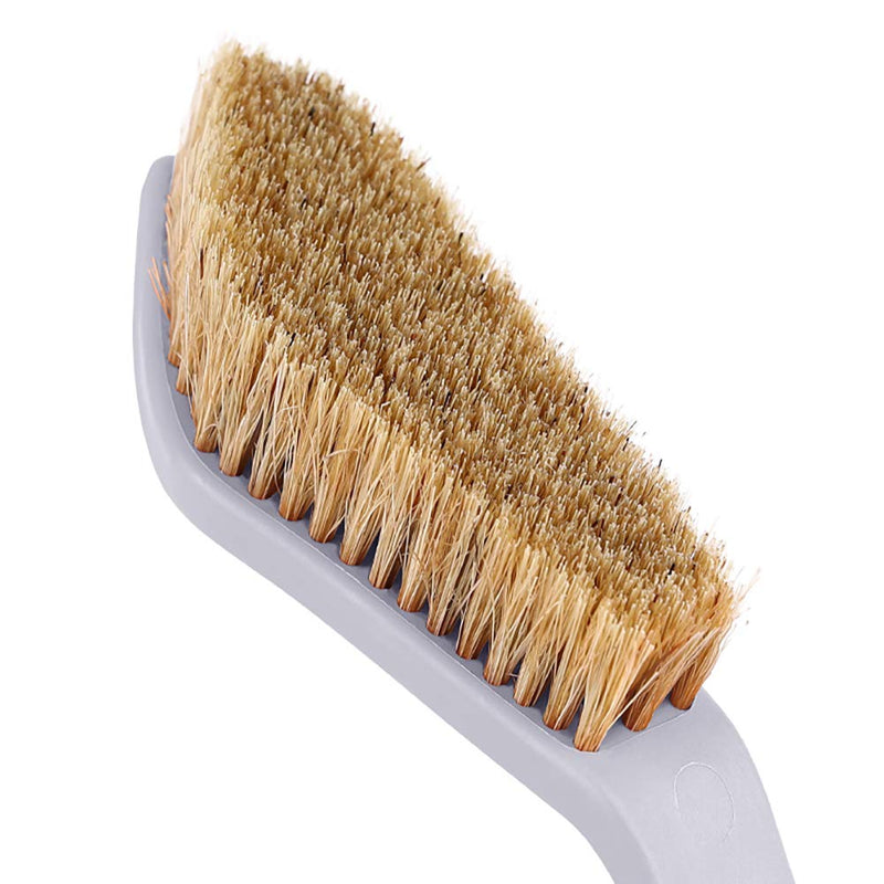 TWO STONES Boar Hair Rock Climbing Brush with Ergonomic Handle, Bouldering Boulder Brush as Durable Cleaning Tool for Climbing Chalk and Climbing Holds on Climbing Wall Indoor or Outdoor Grey&Light Blue - BeesActive Australia
