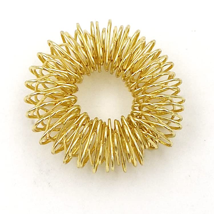 zalati Finger Massager 20pcs Finger Massage Rings Acupressure Massager for Teenagers, Adults, Stress Reducer - Gold & Silver - BeesActive Australia