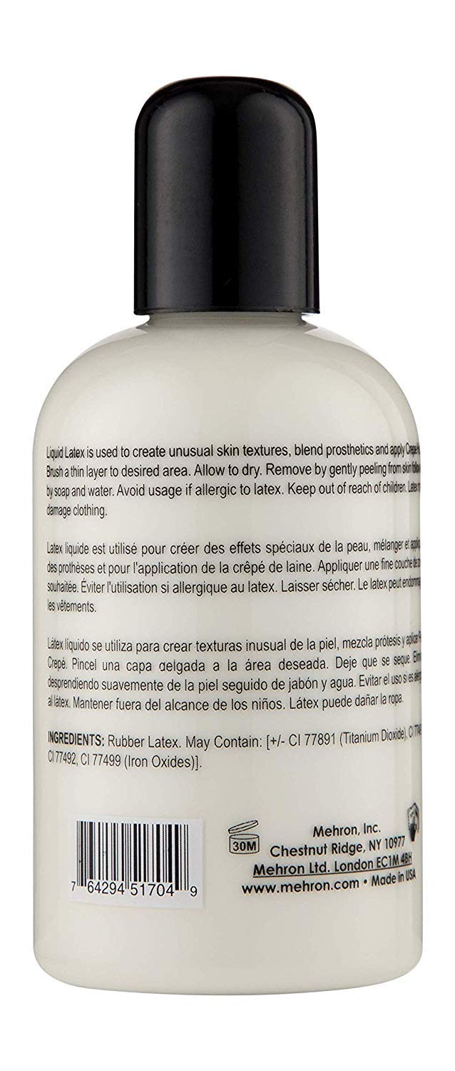 Mehron Makeup Liquid Latex (4.5 oz) (Clear) 4.5 Fl Oz (Pack of 1) Clear - BeesActive Australia