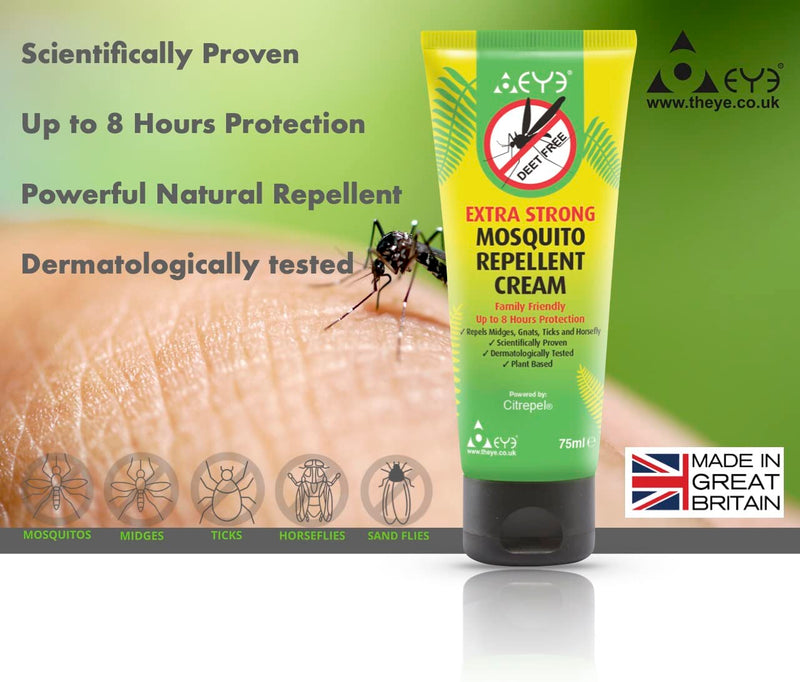 THEYE Tropical Strength Mosquito Repellent Lotion Natural Insect Repellent Cream Preservative & Deet Free 75ml - BeesActive Australia