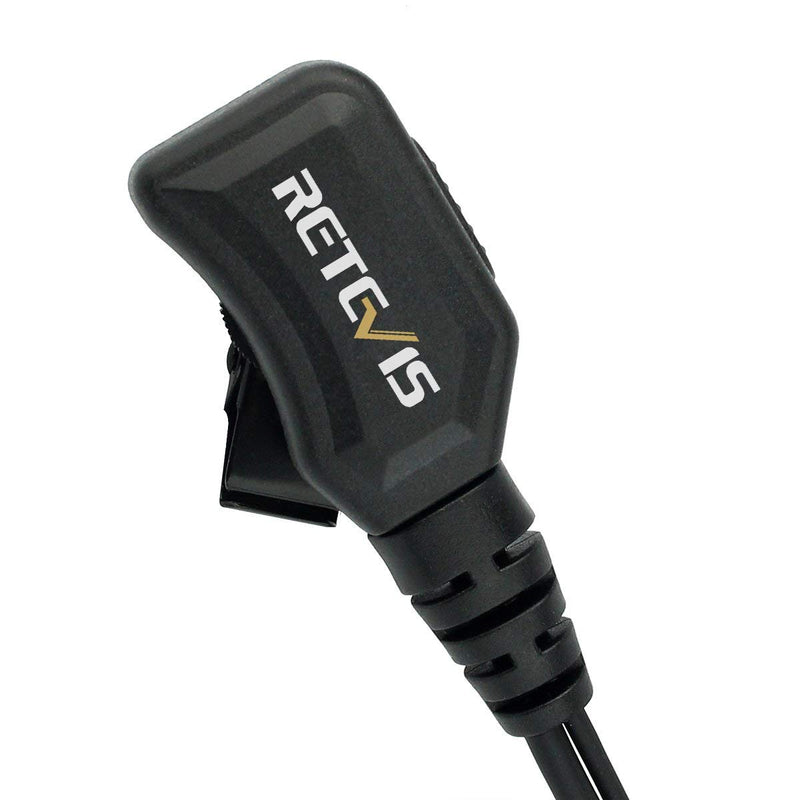 [AUSTRALIA] - Retevis Walike Talkie Earpiece with Mic G Shape 2 Pin Adjustable Volume Headset for Retevis H-777 RT22 RT21 Baofeng UV-5R 888S 2 Way Radio (10 Pack) 