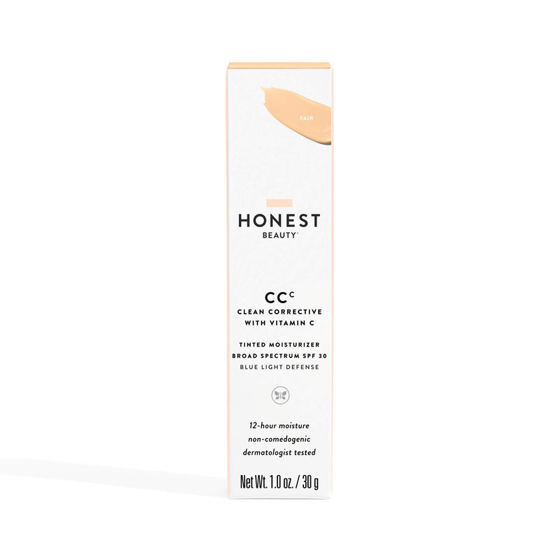 Honest Beauty Clean Corrective with Vitamin C Tinted Moisturizer Broad Spectrum SPF 30, Fair | VEGAN | 6-in-1 Multitasker | Blue Light Defense | Chemical Sunscreen Free & Dermatologist Tested | 1oz - BeesActive Australia