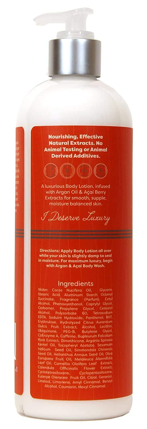 Spa Destinations Argan & Açaí Moisturizing Body Lotion 16 Ounce - BeesActive Australia