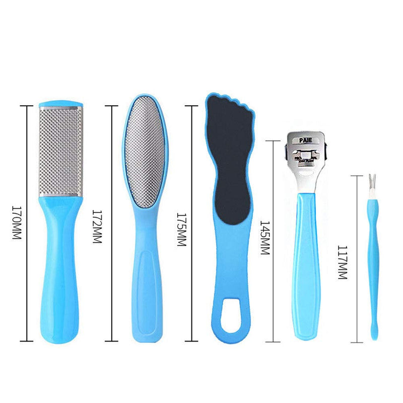 Pedicure Kit Professional Tools Set 16 in 1, Foot Care Pedicure Set Stainless Steel Foot Rasp Foot Dead Skin Remover Pedicure Kit professional products for Men/Women - BeesActive Australia