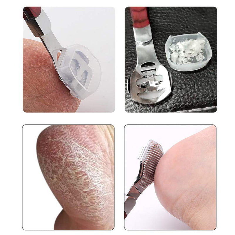 Callus Remover For Feet, Foot Scraper For Dead Skin Stainless Steel Corn Callus Hard Skin Remover Planer Manicure Pedicure File Tool with Blade(01) 01 - BeesActive Australia