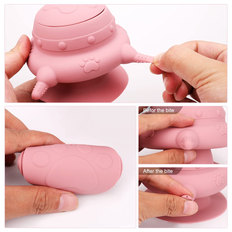 Apetpup Puppy Feeder Milk Bowl for Nursing Puppy, 4 Teats Puppy Bottles for Multiple Puppies, 240ml Doggie Bubble Feeder Puppy Bottles - BeesActive Australia