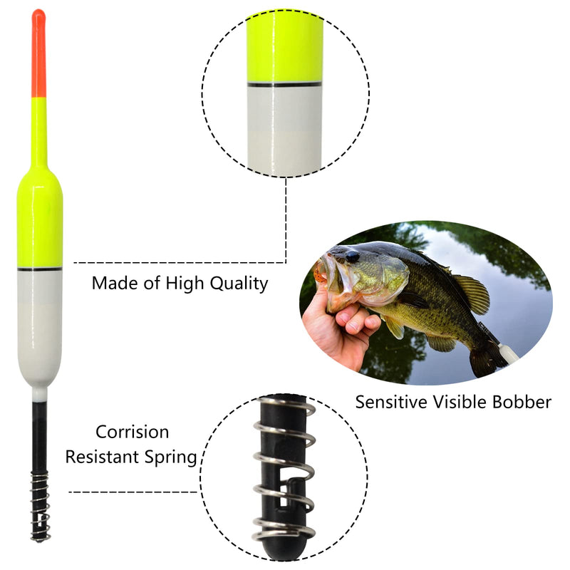 Gourami Fishing Floats and Bobbers Corks Strike Indicators Spring Bobbers Slip Bobbers for Balsa Crappie Panfish Walleyes Wood Slide Floats（4/8pcs） - BeesActive Australia