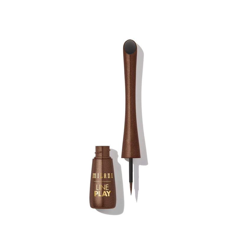 Milani Line Play Metallic 2-in-1 Liner Shadow - Chestnut Charm (0.08 Fl. Oz.) Vegan, Cruelty-Free Eyeliner & Eyeshadow Duo - Line & Define Eyes with Shimmer Shades - BeesActive Australia