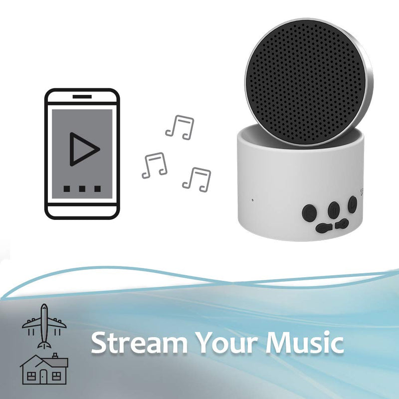 Lectrofan Micro Wireless - White Noise/Fan Sound Machine & Bluetooth Speaker (Micro2, White) Micro2 - BeesActive Australia