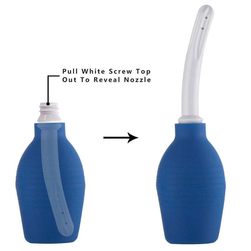 Careforyou Anal Douche Enema Bulb Vaginal Douche Enema Cleaner for Women’s or Man’s Health (Blue) Blue - BeesActive Australia