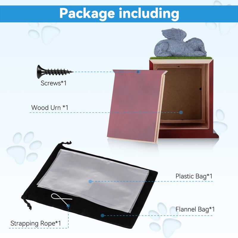 NEWDREAM: Pet Cremation Urns,Pet Photo Urn,Dog Ashes Urn, Box for Dog Ashes, Pet Ashes Photo Box,Ash Box for Dogs, Wood Keepsake Memorial Urns - BeesActive Australia