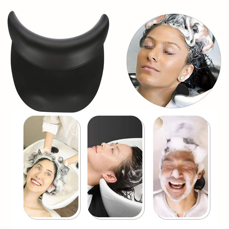 Shampoo Neck Cushion, Silicone Neck Rest Cushion Black Hair Salon SPA Washing Sink Basin Tool - BeesActive Australia