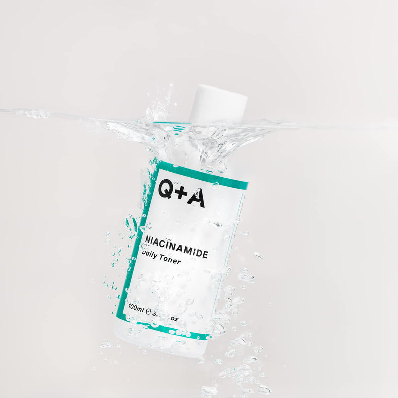 Q+A Niacinamide Daily Toner. A face toner to calm breakouts and de-clog pores. 100ml/3.4fl.oz - BeesActive Australia