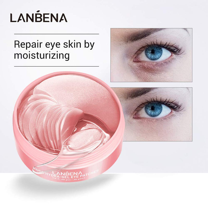 Eye Patches Rose Hydra-Gel Eye Mask Sheet Lady Skin Care Pad Remove Fine Lines Smooth Repair the Eyes Skin - BeesActive Australia