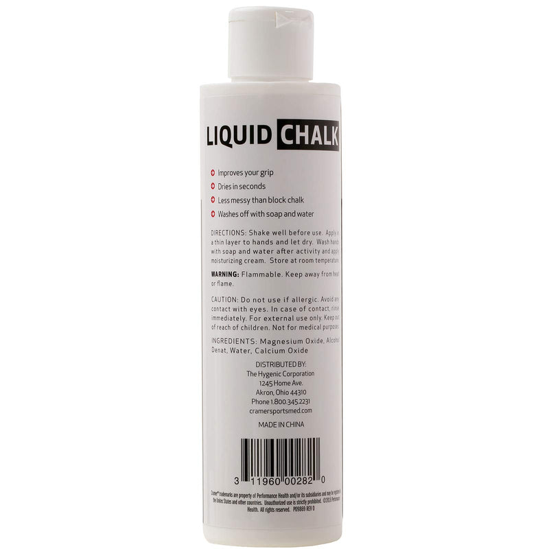 [AUSTRALIA] - Cramer Liquid Gym Chalk, 100 mL Bottle for Improving Grip During Weightlifting, Power Lifting, Gymnastics, Pole Fitness, & Rock Climbing, Less Messy Than Block Chalk 