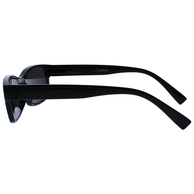 The Reading Glasses Company Mens Large Black Sun Readers UV400 Designer Style Spring Hinges S11-1 +1.00 +1.00 Magnification - BeesActive Australia
