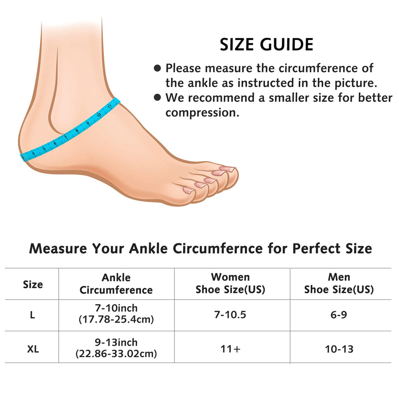 Ankle Foot Ice Pack Wrap for Injuries Reusable Gel Cold Compress Pack and Hot Therapy for Achilles Tendon, Heels, Edema, Arch, Plantar Fasciitis, Sprained, Swelling Recovery Black (Pack of 1, L) Pack of 1 1 Count (Pack of 1) - BeesActive Australia