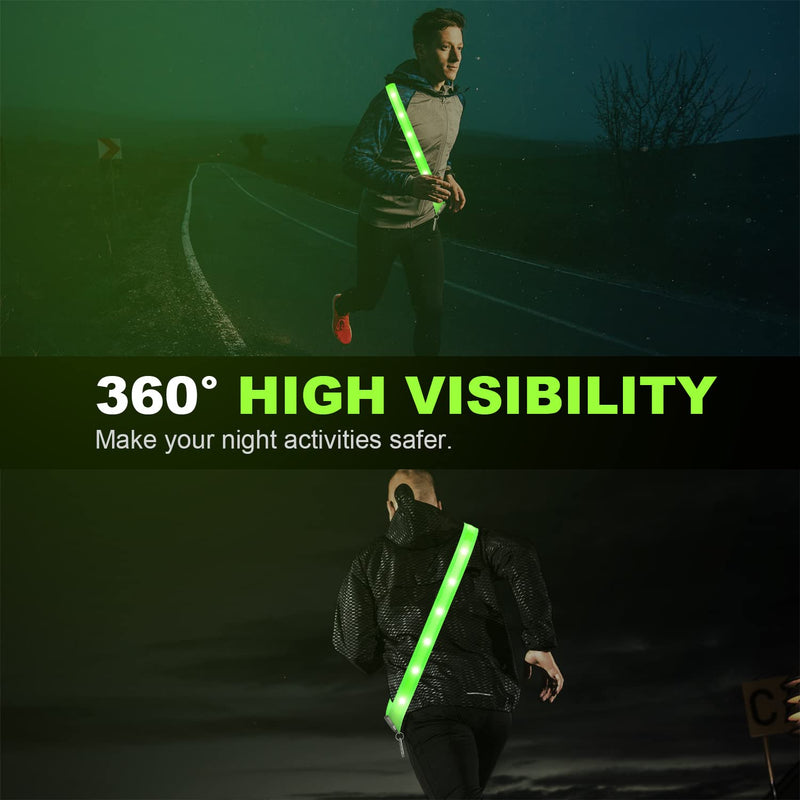 Meokkaebi Night Walking Safety Gear,Refllective Running Gear,High-Visibility Reflective Vest for Walking,Dogs Walking and Running at Night-Up to 10 hrs on USB-C Rechargeable Battery with Display - BeesActive Australia