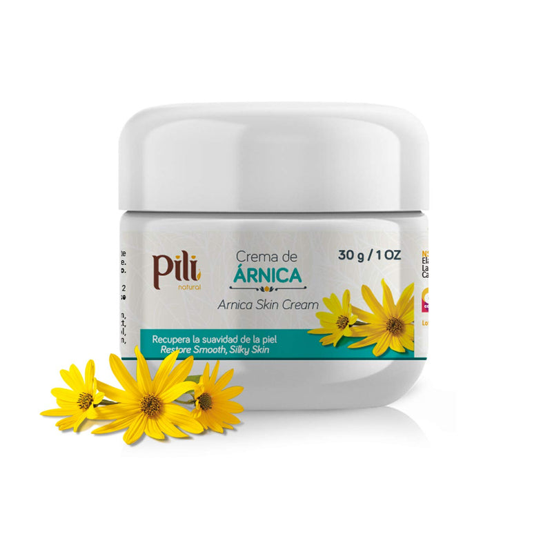 Pili Natural Arnica Cream - Restore Smooth Silky Skin - Crema de Arnica - Pack of 3 (Pack 3 x 1 oz each) - BeesActive Australia