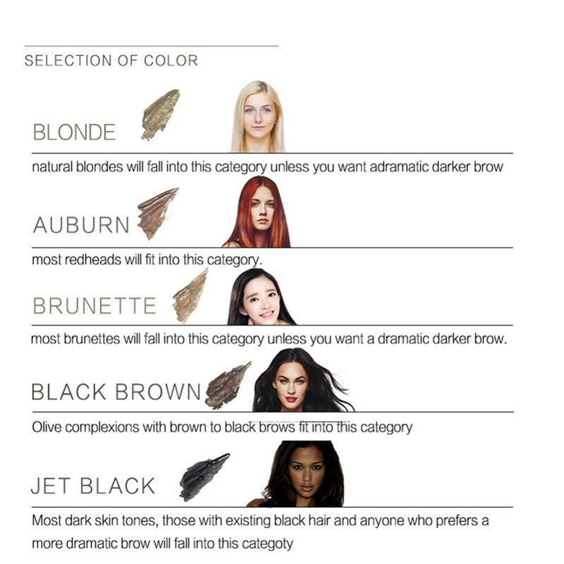 ARTIFUN Eyebrow Gel Waterproof Long Lasting 24 Hour Brow Setter with Brush for Semi-permanent Eyebrow Makeup,Auburn Auburn - BeesActive Australia