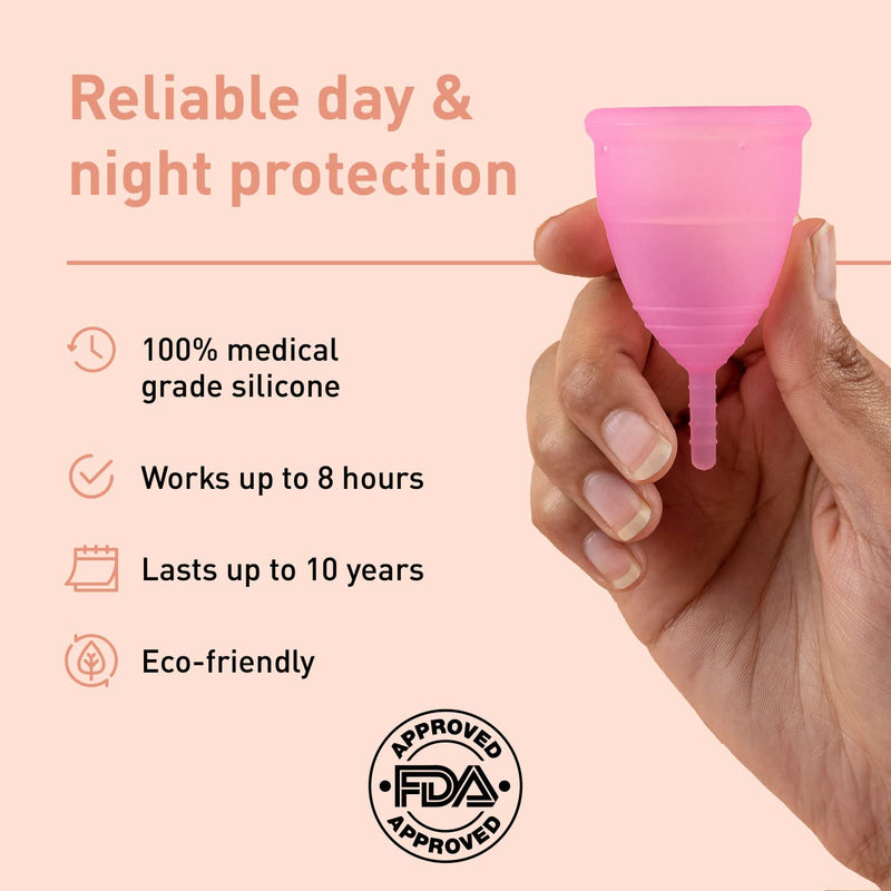 Sirona Reusable Menstrual Cup Medium | Reusable Period Cup | Tampon and Pad Alternative | Heavy Flow - BeesActive Australia