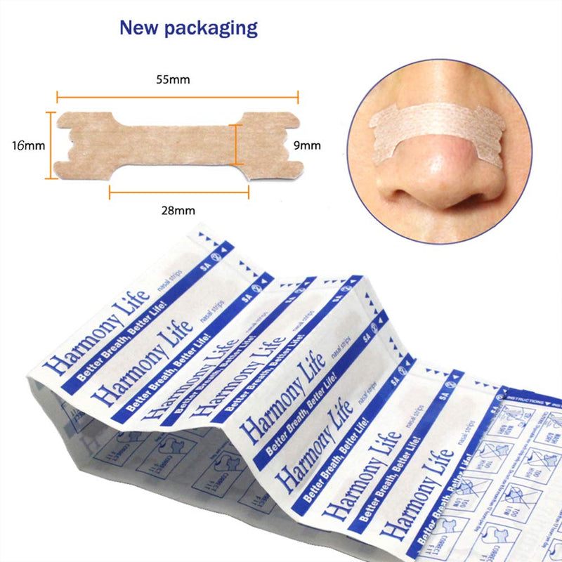 RZJZGZ 50 Pcs Anti Snoring Nasal Strips Medium Better Breathe Good Sleeping Nasal Pads(55 * 16mm) (50) - BeesActive Australia