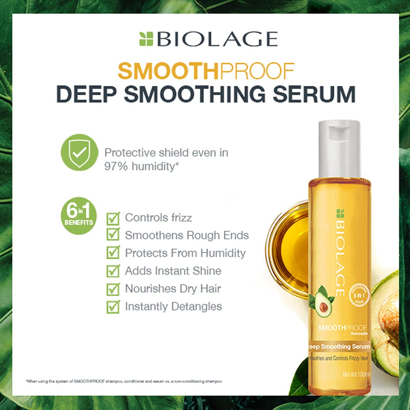 Matrix Biolage Smoothproof Avocado Deep Smoothing Serum Smoothes and Controls Frizzy hair - 100ml - BeesActive Australia