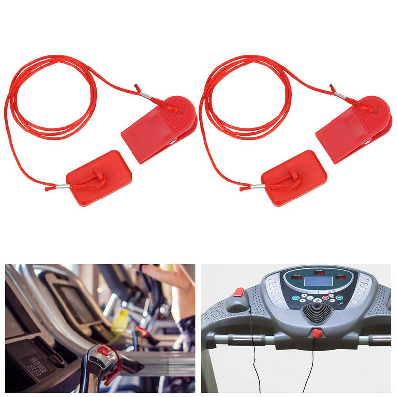 Running Machine Safety Switch Safety Lock Magnet Treadmill Key Accessories General Fitness Accessories Rectangular Safety Clip(2 Pcs) - BeesActive Australia