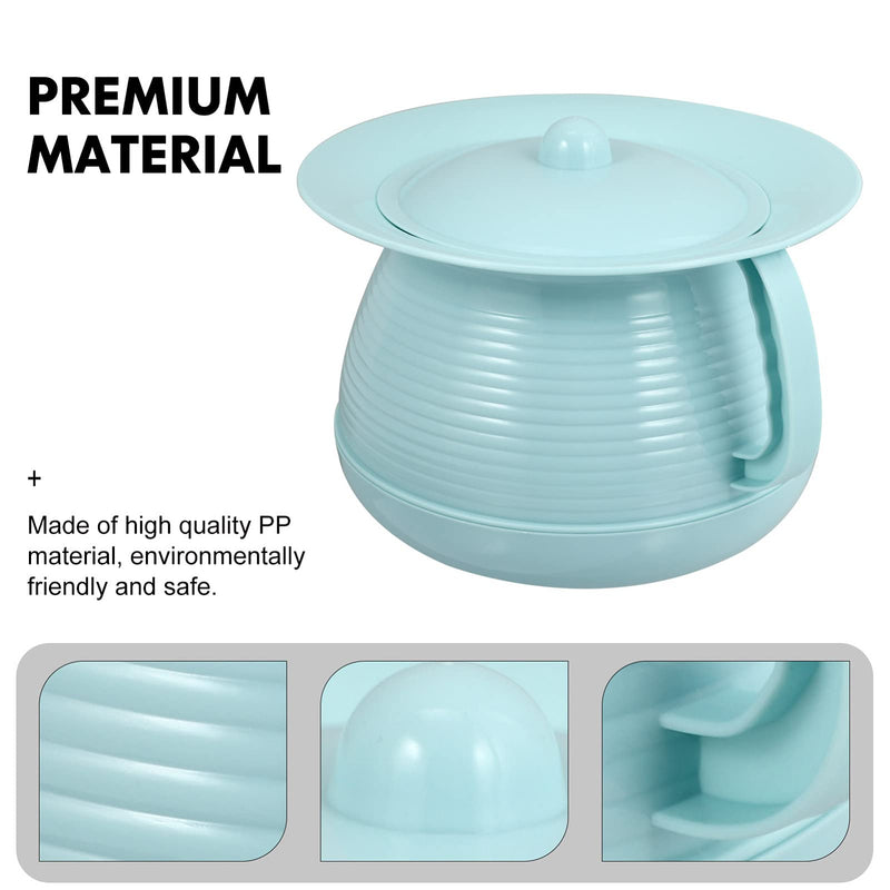 Tomaibaby Chamber Pot with Lid Design to Portable Kids Pee Pot Bucket Bedpan Bedside Potties for Adults Kids Sky- blue Sky-blue - BeesActive Australia