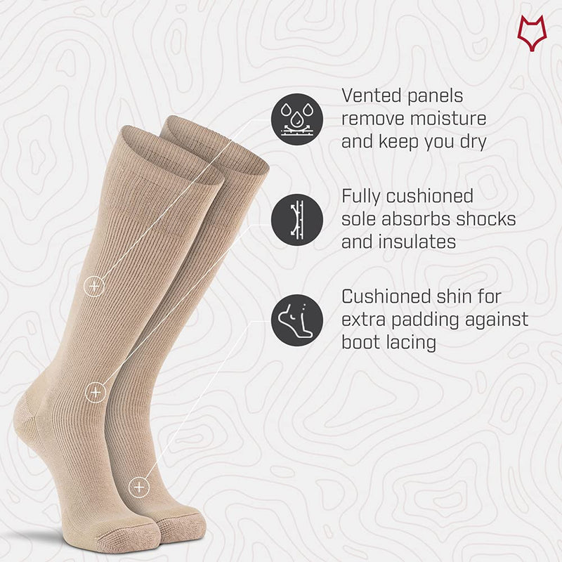 Fox River Steel-Toe Mid-Calf Boot Work Socks, 2 Pack White Large - BeesActive Australia