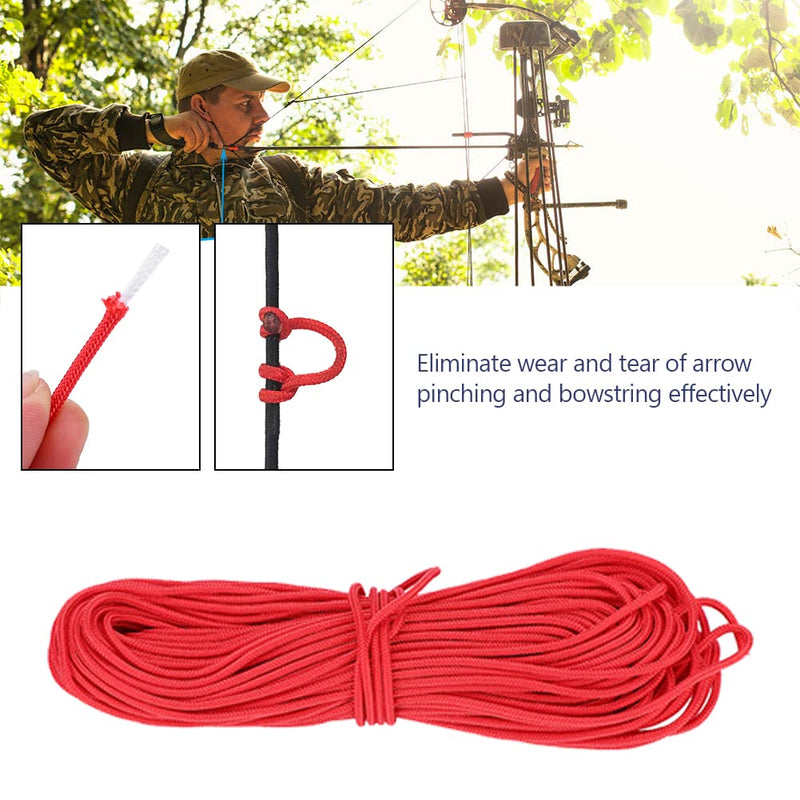 VGEBY Bowstring Loop, Archery Compound Bow D-Loop Rope Wire String Bow Release Nock Loop Accessory Red - BeesActive Australia