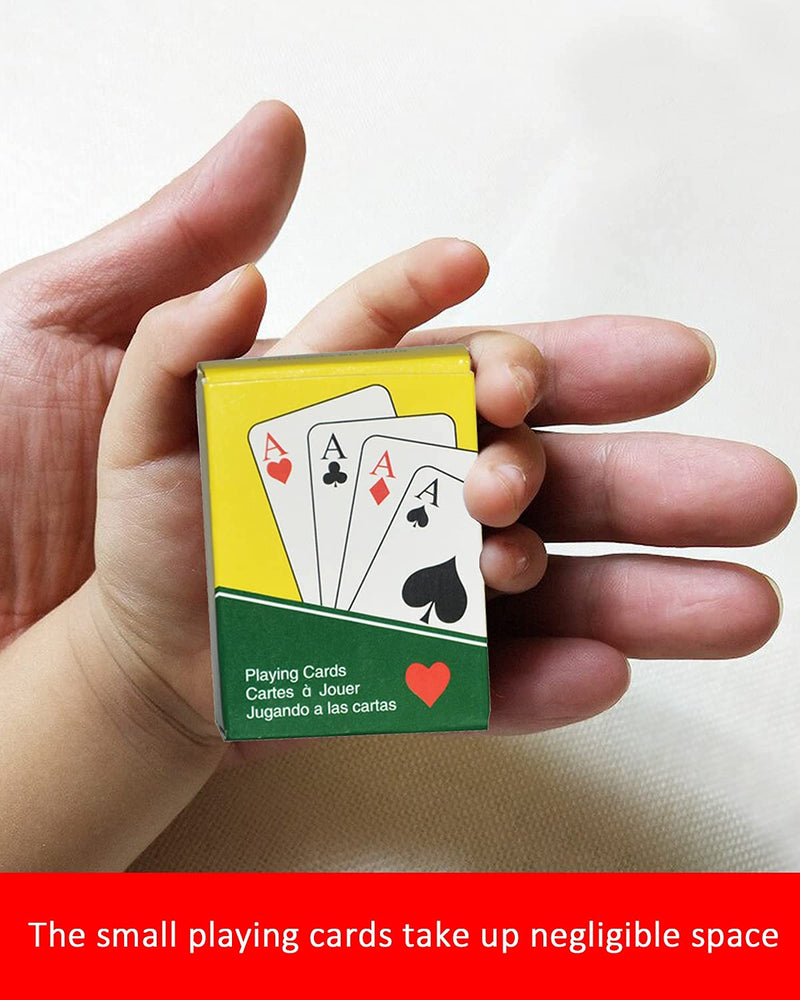 Mini Playing Card, 2 Decks Set Small Casino Poker Game for Kids and Adults, Tiny Deck of Novelty Party Gift for Girls and Boys (1.5 X 2 Inches) - BeesActive Australia