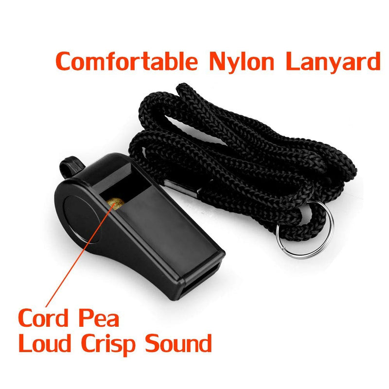 Hipat Whistle, 2 Packs Plastic Sports Whistles with Lanyard, Loud Crisp Sound Whistle Ideal for Coaches, Referees, and Officials - BeesActive Australia