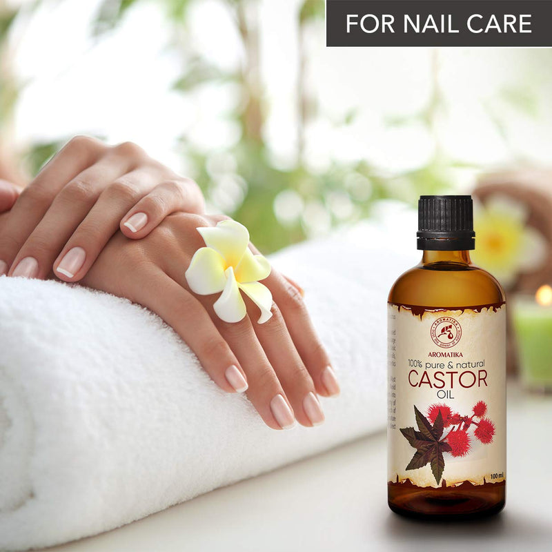 Castor Oil for Hair Growth 3.4oz - Cold Pressed & Refined - 100% Pure & Natural - Ricinus Communis - Castor Oil Best for Face - Body - Eyebrows & Eyelashes Care - Beauty - Massage - Body Care - 100ml 3.4 Ounce - BeesActive Australia