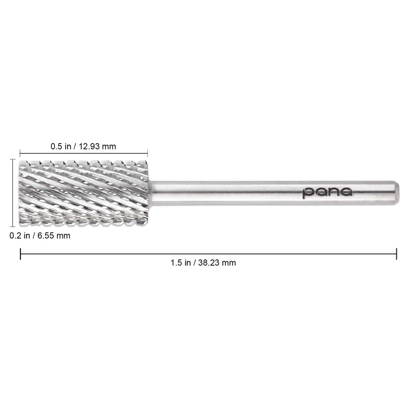 Pana 3/32" Safety Nail Carbide Bit - Silver Large Barrel Head (Grit: Extra Coarse - XC) for Electric Dremel Drill Machine - BeesActive Australia