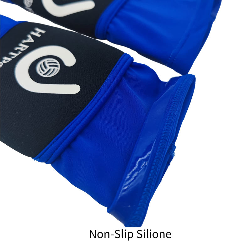 Volleyball Arm Sleeves Passing Forearm Sleeves with Protection Pad and Thumbhole for Youth Protect Arms from Sting 1 Pair Blue 12” - BeesActive Australia