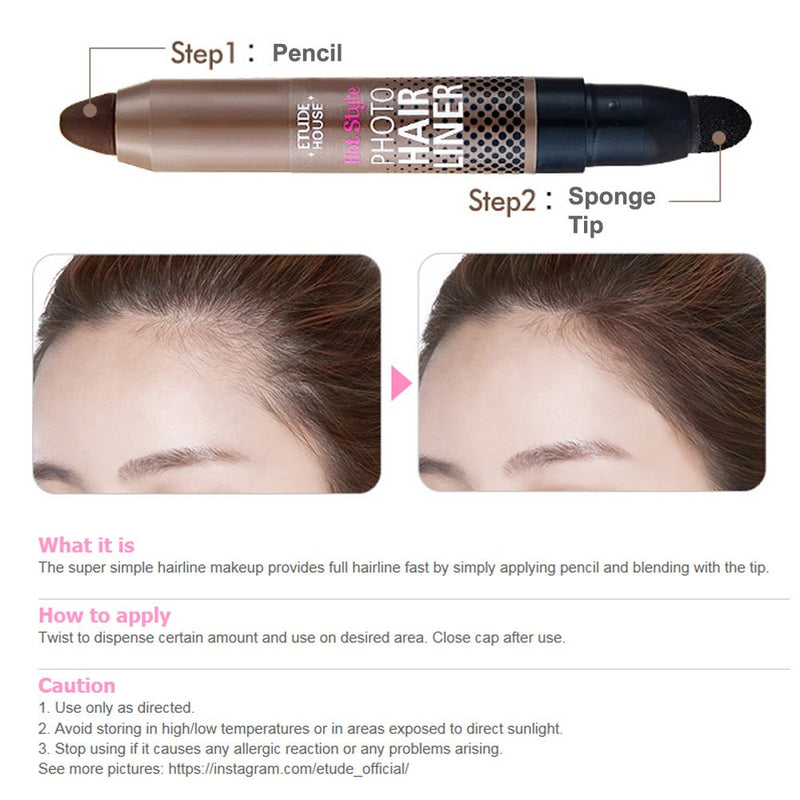 Etude House Hot Style Photo Hair Liner 2.7g (#01 Dark Brown) - BeesActive Australia