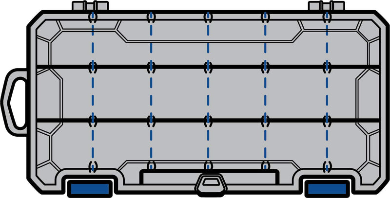 Flambeau Outdoors Zerust MAX 3003ZM Tuff Tainer - 18 Compartments and 9 Removable Dividers - 9.125" L x 5" W x 1.25" D - Fishing and Tackle Storage Utility Box - BeesActive Australia