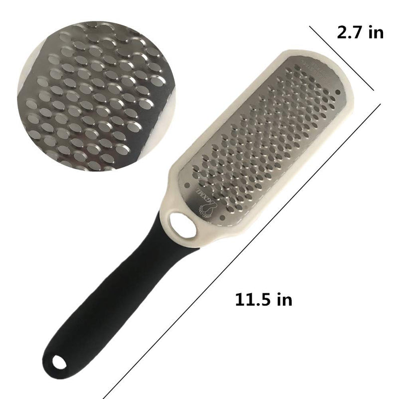 Pedicure Foot File Callus Remover,Colossal Foot Rasp and Professional Foot Scrubber Pedicure Kit to Remove Hard Skin for Wet and Dry Feet,Surgical Grade Stainless Steel File, (big hole) big hole - BeesActive Australia