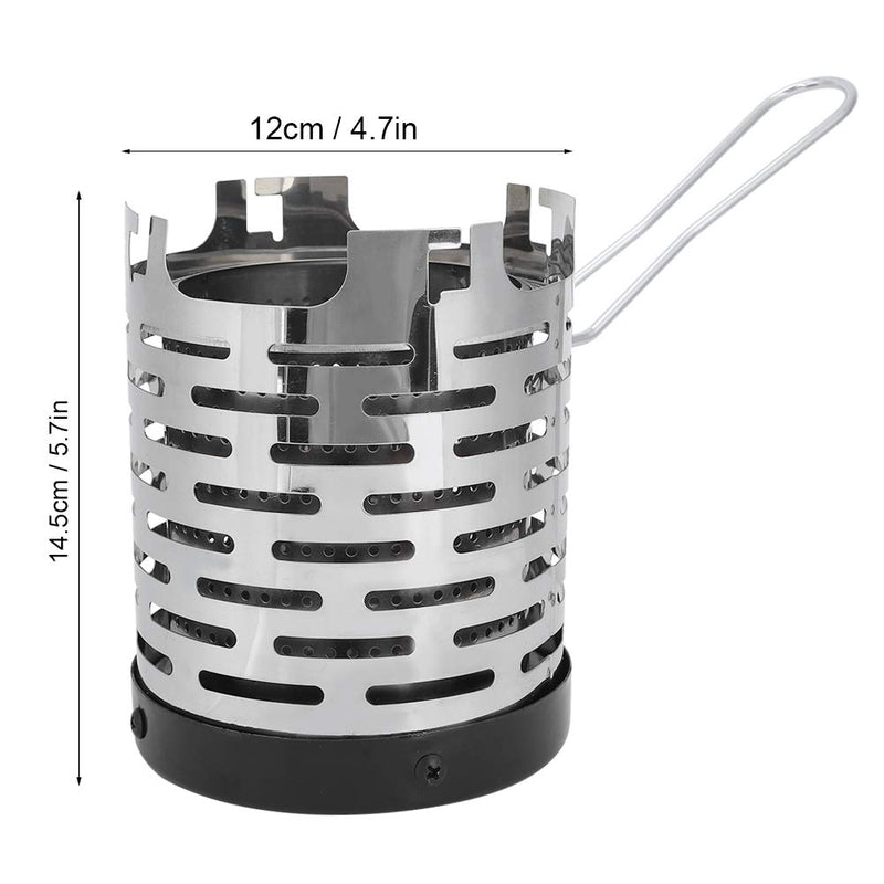 Mini Stove Heating Cover Stainless Steel Portable Warming Outdoor Heater Shield Folding Warming Stove Cover Portable Stainless Steel Tent for Outdoor Backpacking Hiking - BeesActive Australia