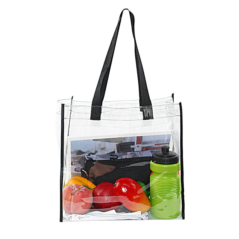 2-Pack Stadium Approved Clear Tote Bag, Stadium Security Travel & Gym Clear Bag, Perfect for Work, School, Sports Games and Concerts,12"X 12"X 6" - BeesActive Australia